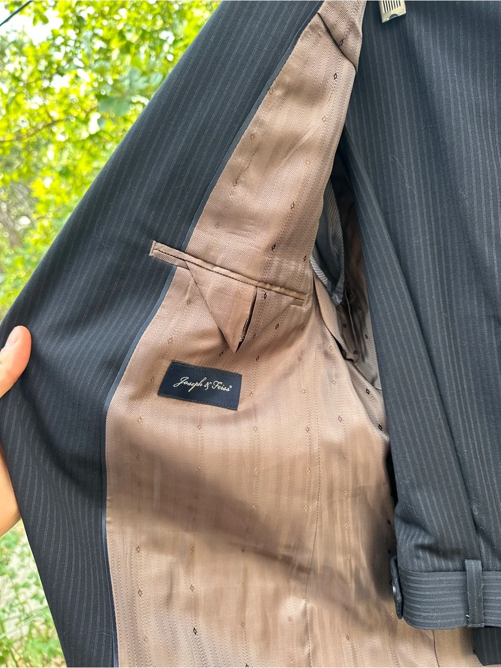Joseph & Feiss Navy Pinstripe Suit